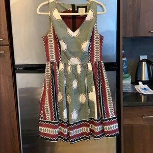 Polka Dot and Blocked Dress